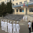 Церемония поднятия флага Российской Федерации и Республики Дагестан. - Дербентский медколледж