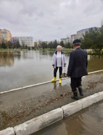 Елена Павлюченко оценила последствия ливней в образовательных учреждениях Каспийска
