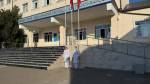 Церемония поднятия Государственного флага Российской Федерации и Государственного флага Республики Дагестан.